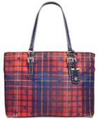 Tommy Hilfiger Julia Star Plaid Extra-large Tote