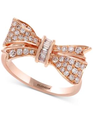 Pave Rose By Effy Diamond Bow Ring (3/8 Ct. T.w.) In 14k Rose Gold