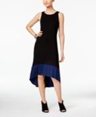 Style & Co. Colorblocked High-low Dress, Created For Macy's