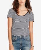 Denim & Supply Ralph Lauren Striped Scoop Neck T-shirt