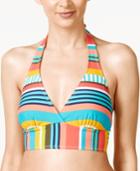 Anne Cole Tropication Striped Halter Bikini Top Women's Swimsuit