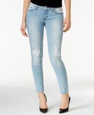Guess Power Skinny Low-rise Beachwood Wash Jeans