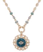Lonna & Lilly Gold-tone Pave, Stone & Bead Evil Eye 2-in-1 18 Pendant Necklace