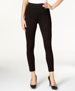 Tahari Asl Petite Seamed Pull-on Ponte Skinny Pants