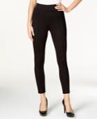 Tahari Asl Petite Seamed Pull-on Ponte Skinny Pants