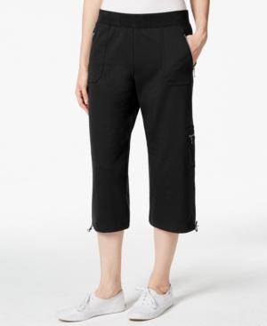 Style & Co Petite Bungee-hem Capri Pants, Only At Macy's