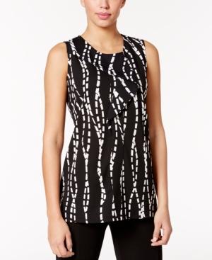 Alfani Printed Ruffled Top, Only At Macy's