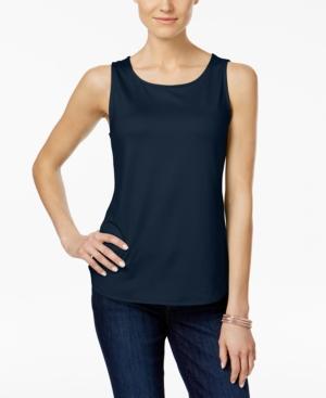 Charter Club Petite Solid Swing Shell, Only At Macy's