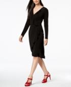Thalia Sodi Ruffled Wrap Dress, Created For Macy's