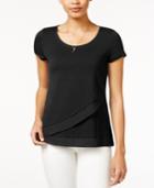 Maison Jules Asymmetrical Contrast Top, Only At Macy's