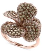 Effy Diamond Flower Ring (2-1/4 Ct. T.w.) In 14k Rose Gold
