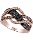 Le Vian Exotics Diamond Weave Ring (1 Ct. T.w.) In 14k Rose Gold