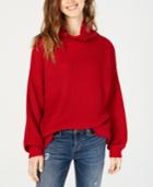 American Rag Juniors' Balloon-sleeved Turtleneck Sweater, Created For Macy's