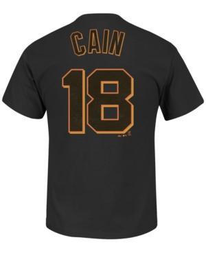 Majestic Men's Matt Cain San Francisco Giants Official Player T-shirt