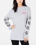 Disney By Hybrid Juniors' Minnie Mouse Long-sleeved Graphic T-shirt