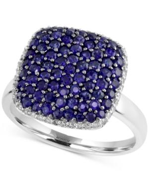 Royale Bleu By Effy Sapphire (1-5/8 Ct. T.w.) And Diamond (1/5 Ct. T.w.) Ring In 14k White Gold