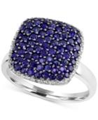 Royale Bleu By Effy Sapphire (1-5/8 Ct. T.w.) And Diamond (1/5 Ct. T.w.) Ring In 14k White Gold