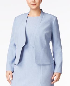 Nine West Plus Size Band-lapel Blazer