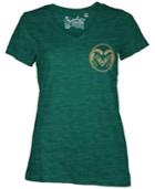 Royce Apparel Inc Women's Colorado State Rams Logo T-shirt