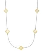 Giani Bernini Filigree Station Necklace In 24k Gold Over Sterling Silver And Sterling Silver