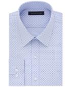 Tommy Hilfiger Men's Athletic Fit Flex Collar Performance Blue Dot Print Dress Shirt, Only At Macy's