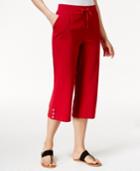 Karen Scott Drawstring Capris, Only At Macy's