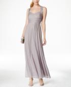 Alex Evenings Embellished Glitter-detail Gown