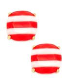Kate Spade New York 14k Gold-plated Nautical Striped Stud Earrings
