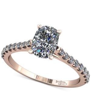 Diamond Cathedral Mount Setting (1/5 Ct. T.w.) In 14k Rose Gold