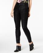 Guess Coated Lace-trim Skinny Jeans