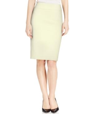 Kasper Petite Slim Yoke Skirt