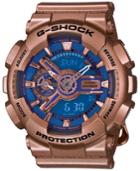 G-shock Women's Analog-digital Gold-tone Resin Strap Watch 49x46mm Gmas110gd-2a