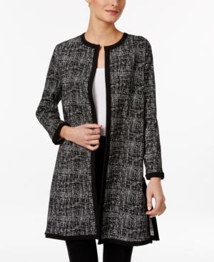 Alfani Long Jacquard Jacket, Only At Macy's