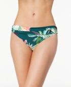 La Blanca Beyond The Jungle Printed Shirred Bikini Bottoms Women's Swimsuit