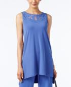 Alfani Petite Illusion High-low Tunic, Only At Macy's