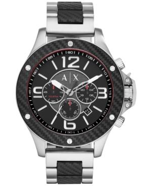 Ax Armani Exchange Men's Chronograph Two-tone Ion-plated Stainless Steel Bracelet Watch 48mm Ax1521