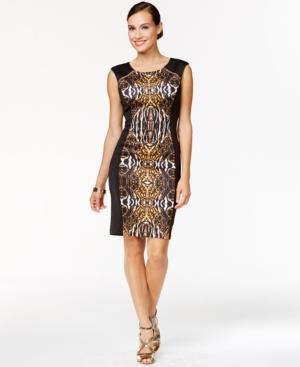 Thalia Sodi Ikat-print Sheath Dress