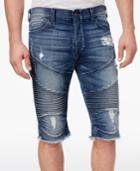 True Religion Men's Destructed Slim-fit Moto Shorts