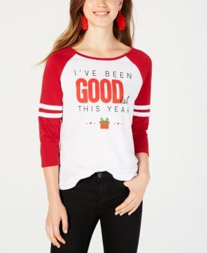 Love Tribe Juniors' Holiday Baseball T-shirt