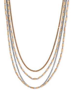 Lucky Brand Two-tone Multi-layer Long Length Necklace