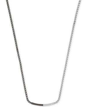 Emporio Armani Two-tone Logo Bar Necklace Egs2128
