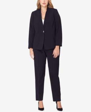 Tahari Asl Plus Size Single-button Pantsuit