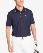 Izod Men's Tonal Gingham Short-sleeve Polo Shirt
