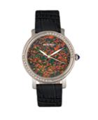 Bertha Quartz Courtney Collection Black Leather Watch 37mm