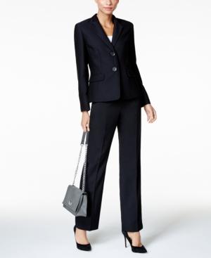 Le Suit Two-button Jacquard Pantsuit