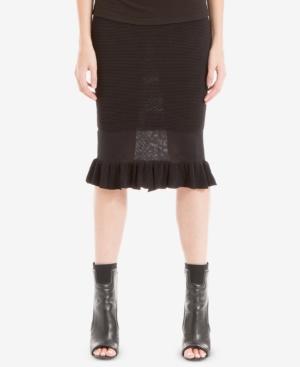 Max Studio London Ruffled Sweater Skirt