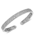 Diamond Cuff Bracelet (1/4 Ct. T.w.) In Sterling Silver
