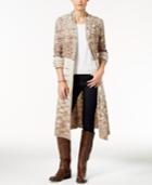 Style & Co. Space-dyed Duster Cardigan, Only At Macy's