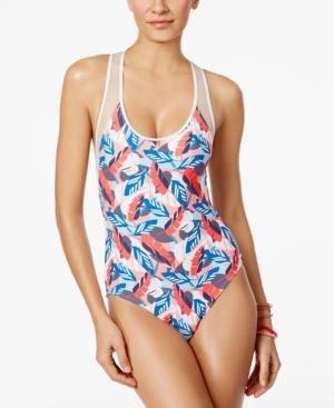 Vince Camuto Printed Racerback One-piece Swimsuit Women's Swimsuit