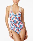 Vince Camuto Printed Racerback One-piece Swimsuit Women's Swimsuit